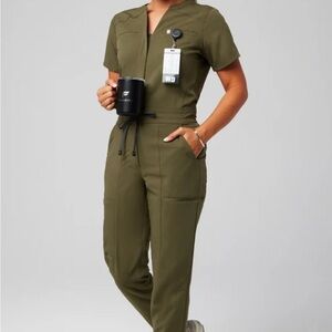 Scrub Thread Green Utility Jumpsuit